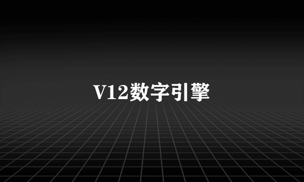 V12数字引擎