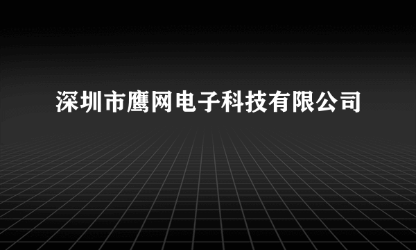 深圳市鹰网电子科技有限公司