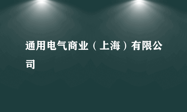 通用电气商业（上海）有限公司