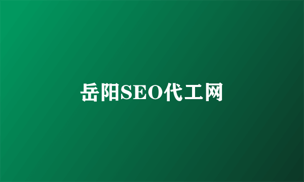 岳阳SEO代工网