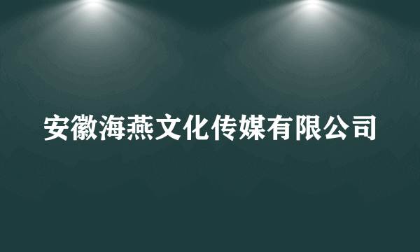 安徽海燕文化传媒有限公司