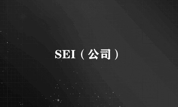 SEI（公司）