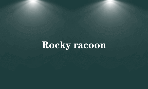 Rocky racoon