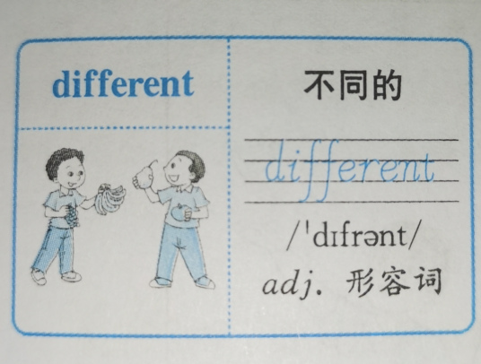 Different（英文单词）