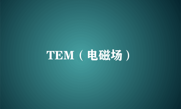 TEM（电磁场）