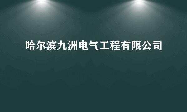 哈尔滨九洲电气工程有限公司