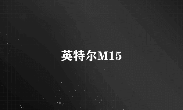 英特尔M15