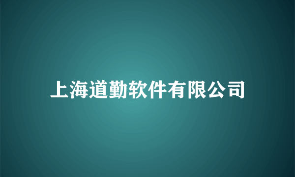 上海道勤软件有限公司