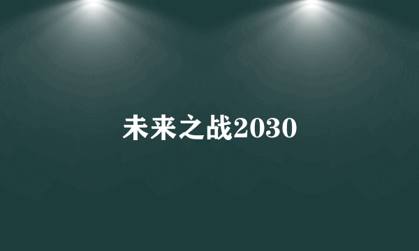 未来之战2030