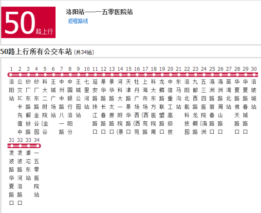 洛阳公交50路