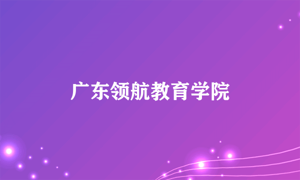 广东领航教育学院