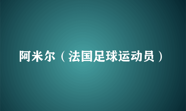 阿米尔（法国足球运动员）