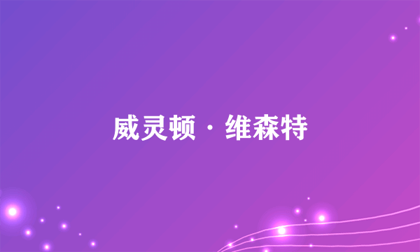 威灵顿·维森特