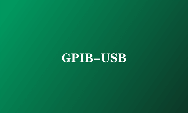 GPIB-USB