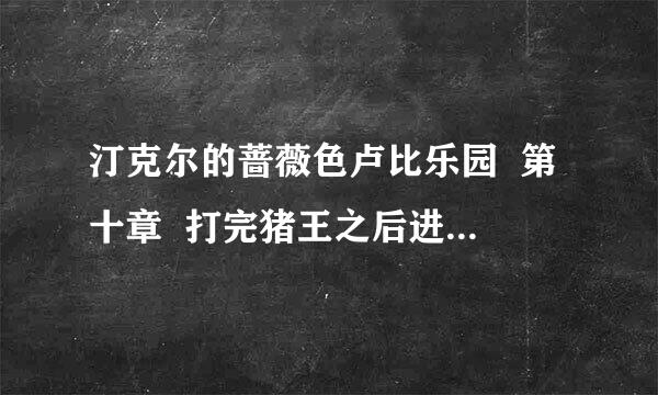 汀克尔的蔷薇色卢比乐园  第十章  打完猪王之后进入最里面 需要钥匙才能把门开