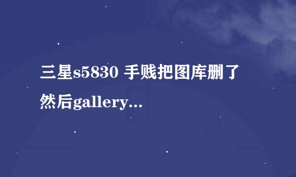 三星s5830 手贱把图库删了 然后gallery3D.apk 也装不上去 在re管理器里也设置为挂载为读写了