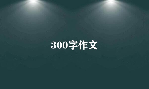 300字作文