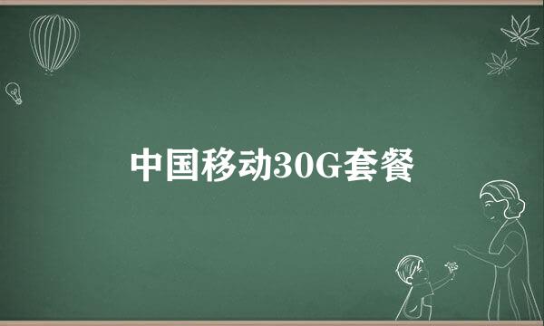 中国移动30G套餐