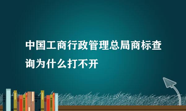 中国工商行政管理总局商标查询为什么打不开