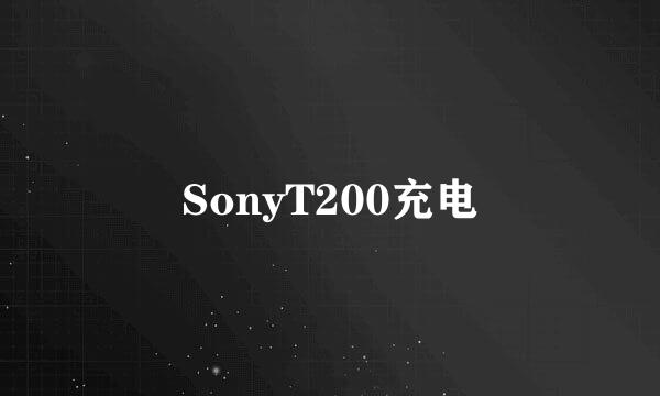 SonyT200充电