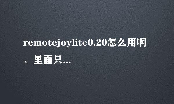 remotejoylite0.20怎么用啊，里面只有电脑端程序，seplugins,PSP TYPE B电脑用的驱动