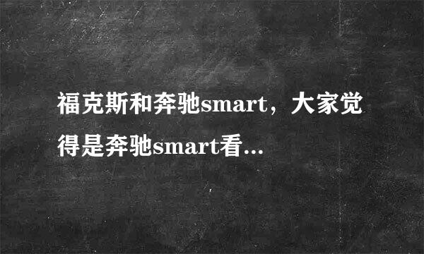 福克斯和奔驰smart，大家觉得是奔驰smart看上高档还是福克斯，不要说其他的，