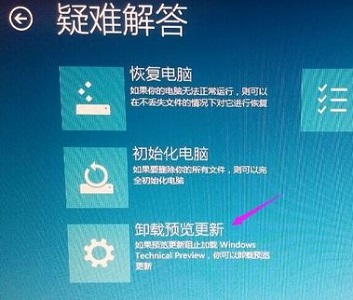 我想卸载win10的更新，一直卸载不了。这个界面又没有卸载选择？