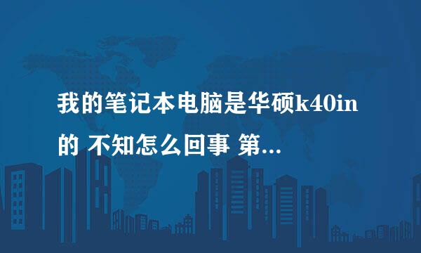 我的笔记本电脑是华硕k40in的 不知怎么回事 第一次开始显卡总是不正常，重启又好了！