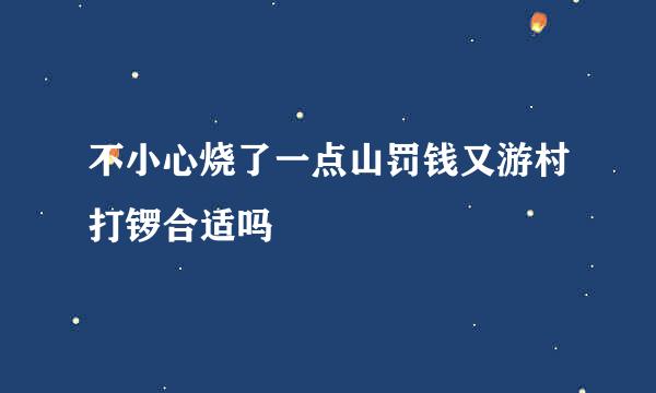 不小心烧了一点山罚钱又游村打锣合适吗