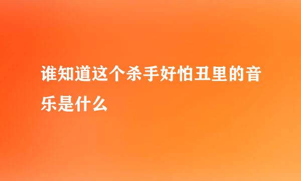 谁知道这个杀手好怕丑里的音乐是什么