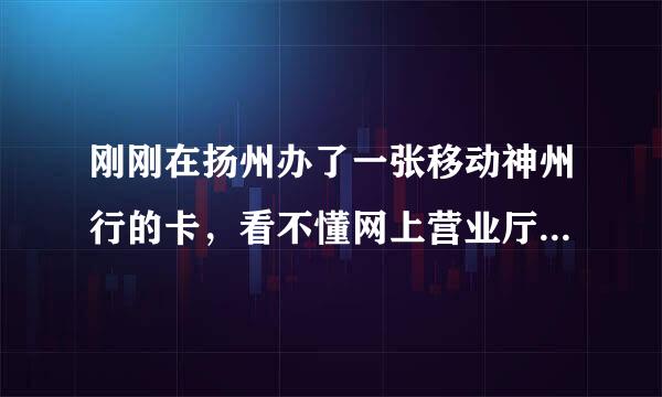 刚刚在扬州办了一张移动神州行的卡，看不懂网上营业厅显示的套餐意思？