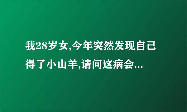 我28岁女,今年突然发现自己得了小山羊,请问这病会传染吗,有什么办法能治好它