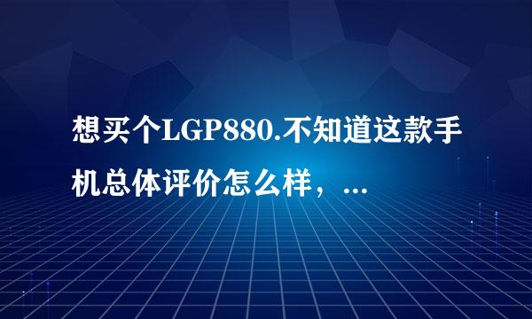 想买个LGP880.不知道这款手机总体评价怎么样，多少钱啊？