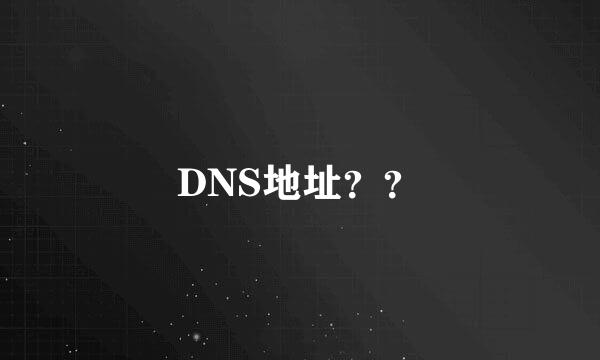 DNS地址？？