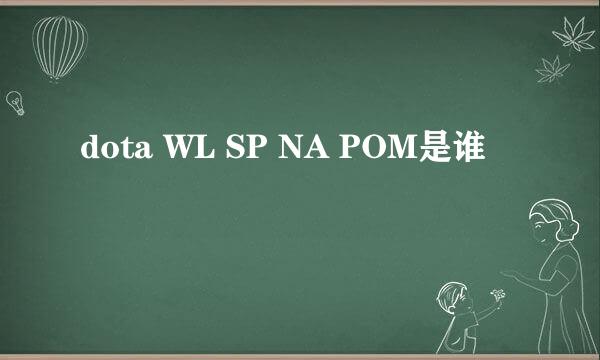 dota WL SP NA POM是谁