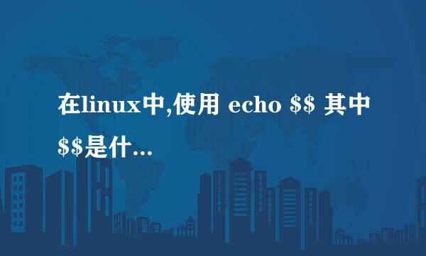 在linux中,使用 echo $$ 其中$$是什么意思?