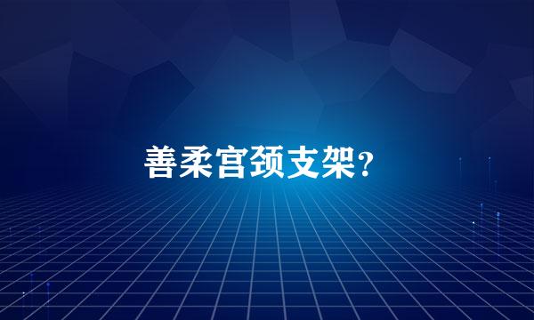 善柔宫颈支架？