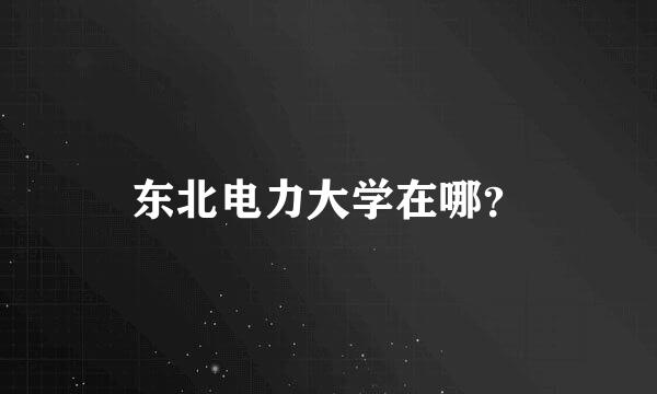 东北电力大学在哪？