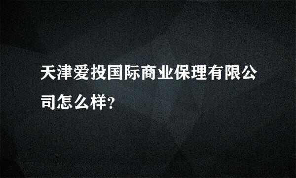 天津爱投国际商业保理有限公司怎么样？