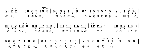 一个人走，一个人睡，一个人思索，一个人沉醉。是哪首歌的歌词