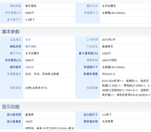 佳能eos 5ds 5dsr有什么区别