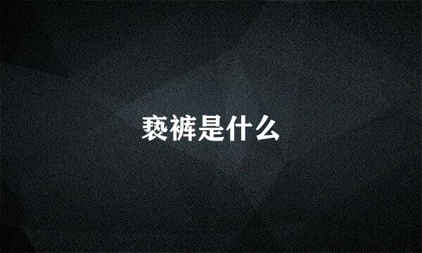 亵裤是什么