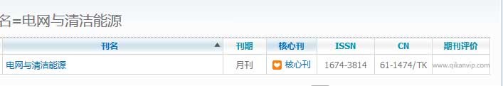 电网与清洁能源是核心期刊吗