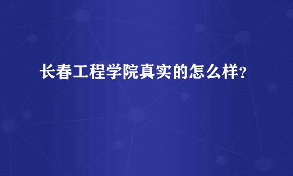 长春工程学院真实的怎么样？