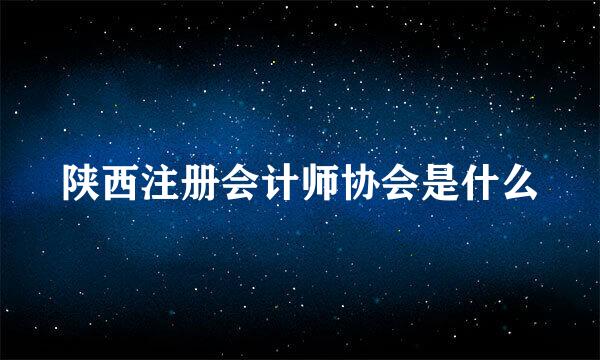 陕西注册会计师协会是什么