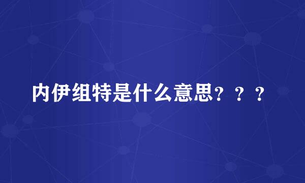 内伊组特是什么意思？？？