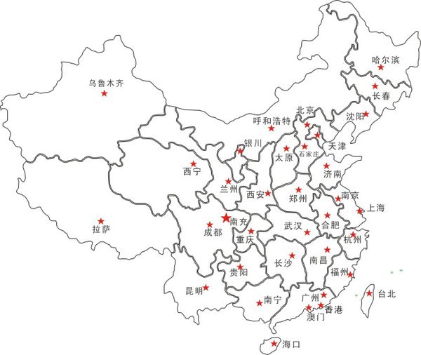 各个省份的代号是什么？