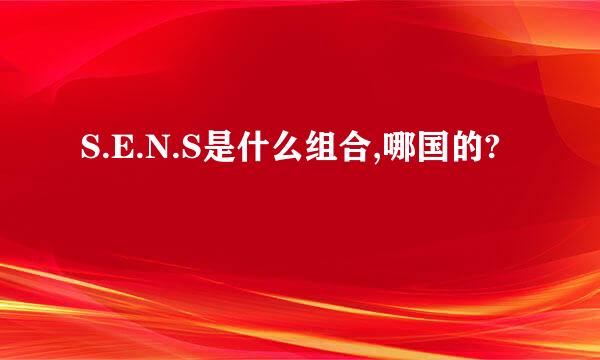 S.E.N.S是什么组合,哪国的?