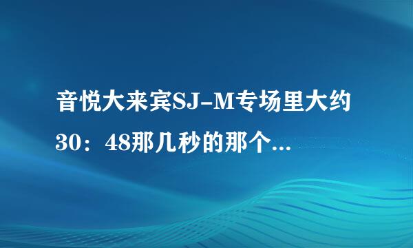 音悦大来宾SJ-M专场里大约30：48那几秒的那个背景音乐是什么歌？谢谢啦~~