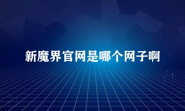 新魔界官网是哪个网子啊